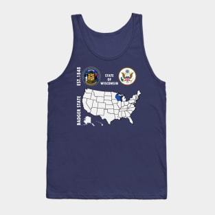 State of Wisconsin Tank Top